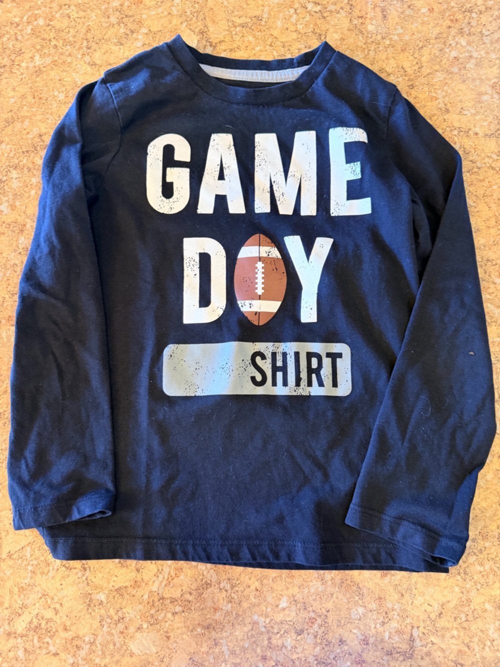 Black "Game Day" football long sleeve Shirt